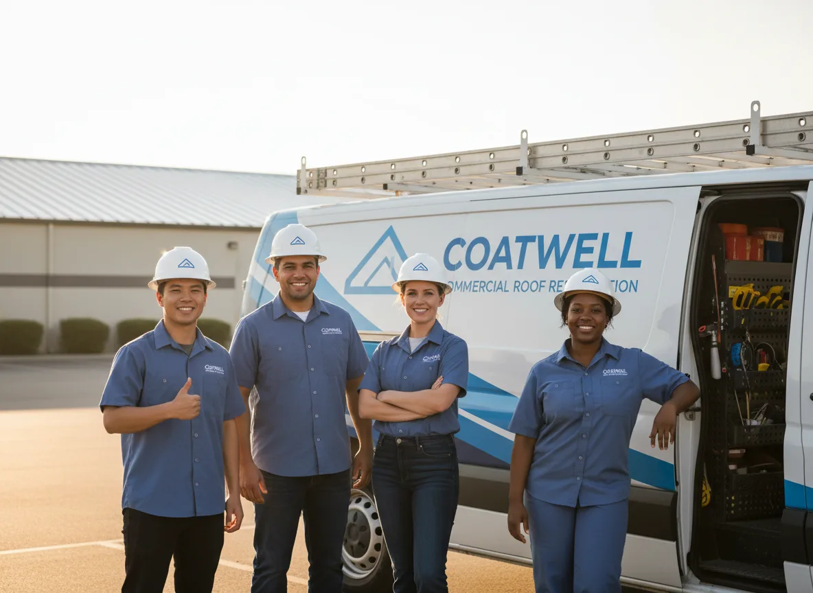 Commercial roof coating company in Edroy, TX